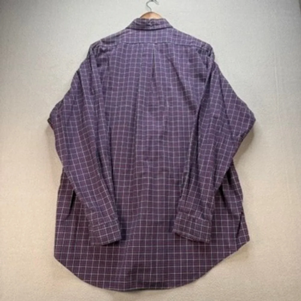 Polo‎ Ralph Lauren Button Down Shirt Plaid Classic Fit XL Long Sleeve Pony Logo